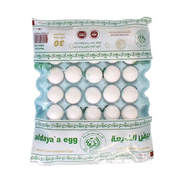 Al Dayaa Medium White Eggs 30 Pieces