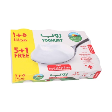 Mazzraty Low Fat Yogurt 170g Pack of 6 (5+1 Free)