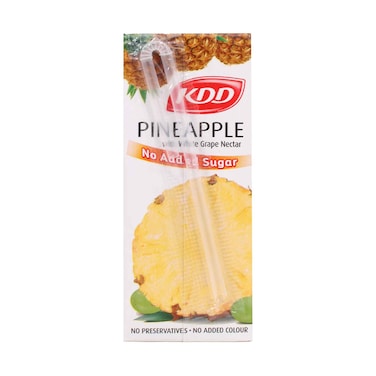 Kdd Pineapple &amp; White Grape Nectar No Added Sugar 180ml