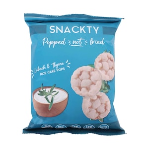 Snackty Labneh & Thyme Gluten Free Rice Cake Pops Snack 30g