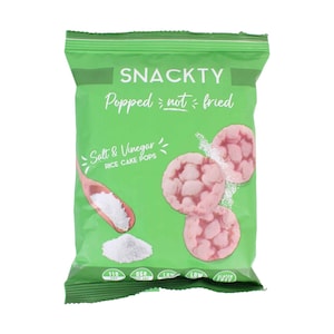 Snackty Gluten Free Rice Cake Pops Salt & Vinegar Snack 30g
