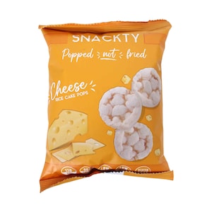 Snackty Gluten Free Rice Pops Cheese Flavour Snack 30g