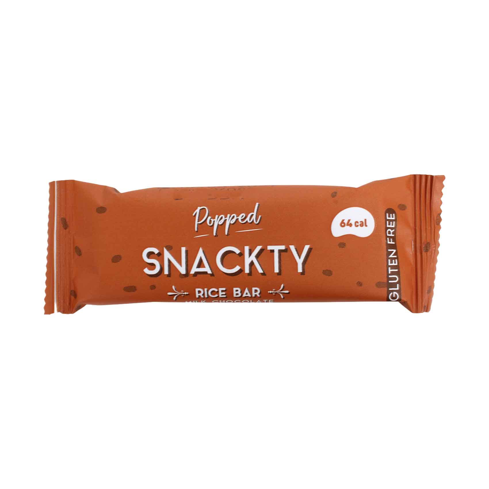 Snackty Gluten Free Rice Bar Milk Chocolate Snack 18g