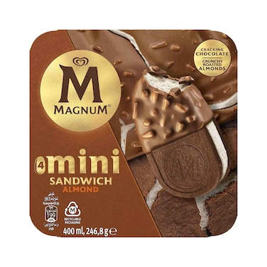 Magnum Mini Almond Ice Cream Sandwich Multipack 400ml