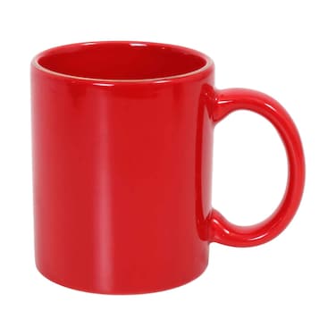RYB Can Shaped Mug With Gold Rim Red 11oz