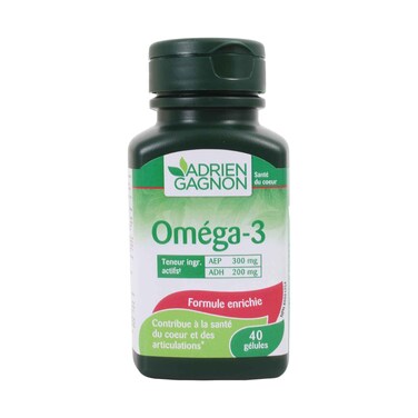 Adrien Gagnon Omega 3 Enriched Formula Capsules 40s