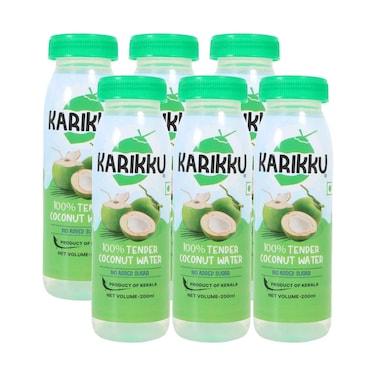 Karikku Tender Coconut Water 200ml Pack of 6
