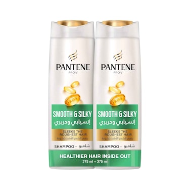 Pantene Smooth &amp; Silky Shampoo 375ml Special Offer