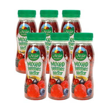 Mazzraty Premium Mixed Berries Nectar Drink 200mlx6