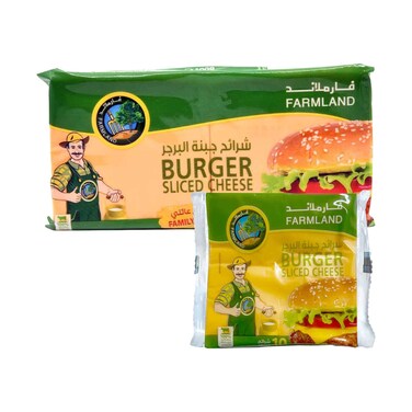 Farmland Burger Sliced Cheese 800g &amp; Burger Sliced Cheese 200g