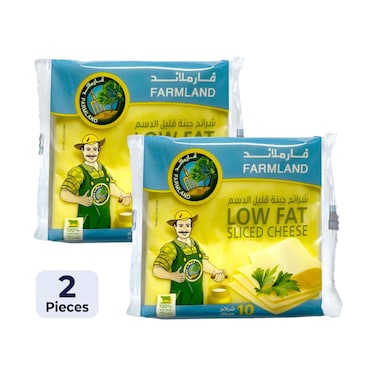 Farmland Low Fat Sliced Cheese 200gx2 Pieces