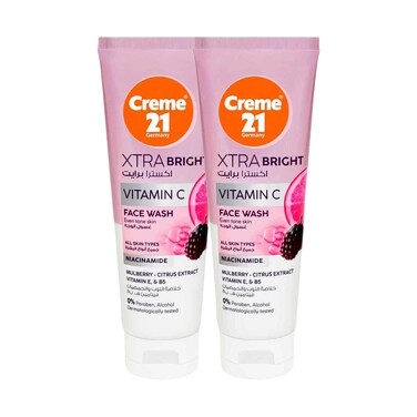 Creme 21 Extra Brightening Face Wash 100ml x 2