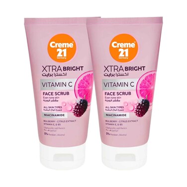 Creme 21 Extra Brightening Face Scrub 150ml x 2
