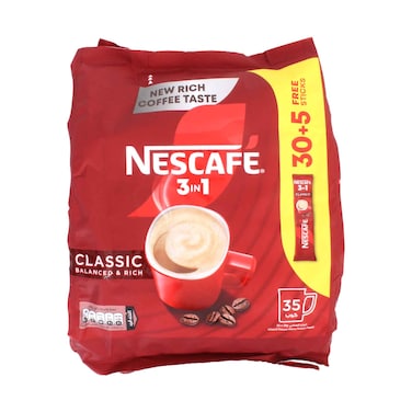 Nescafe 3 in 1 Classic Instant Coffee 20g x 35 Sachets