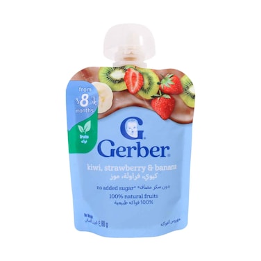 Gerber Kiwi, Strawberry &amp; Banana Baby Food 80g