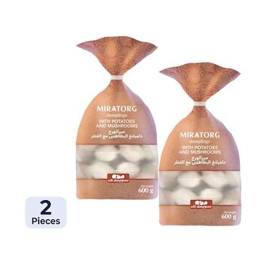 Miratorg Frozen Dumplings With Potatoes &amp; Mushrooms 600gx2 Pieces