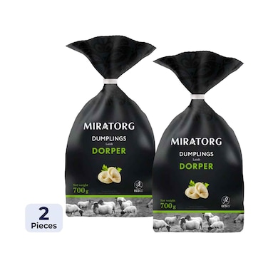 Miratorg Frozen Dumpling Lamb Dorper 700gx2 Pieces