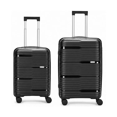 Carlton Alton Spinner Hard Trolley 55cm + 65cm Set - Black