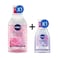 Nivea Rose Care Micellar Water In Oil With Organic Rose Water 400ml + Water Soothing With Amino Acid Complex &amp; Dexpanthenol 100ml