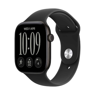 Apple Watch Series 12 GPS 46mm Black Aluminium Case With Black Sport Band - M/L