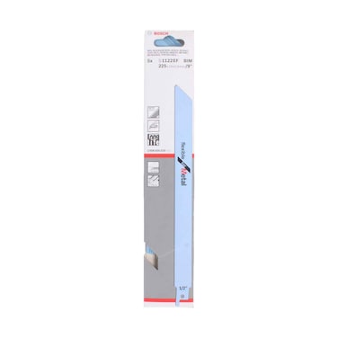 Bosch Flexible Metal Cutting Blade 5 Pieces Set 225mmx19mmx0.9mm S1122EF