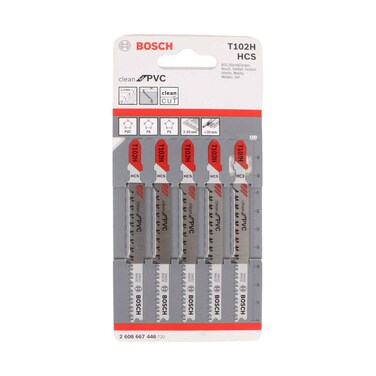 Bosch PVC Pipe Cutting Jigsaw Blade Refill 5 Pieces Set