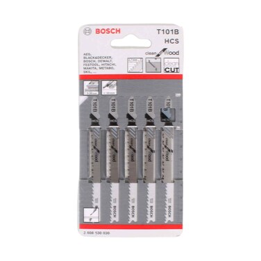 Bosch Wood Cutting Jigsaw Blade Refill 5 Pieces Set