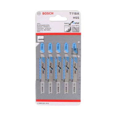 Bosch Metal Cutting Jigsaw Blade Refill 5 Pieces Set