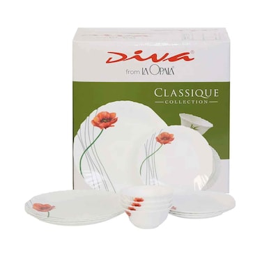 La Opala Classique Dinner 12 Pieces Set Assorted