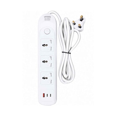 Power Socket Extension 3 Way 2 Meter With USB Port