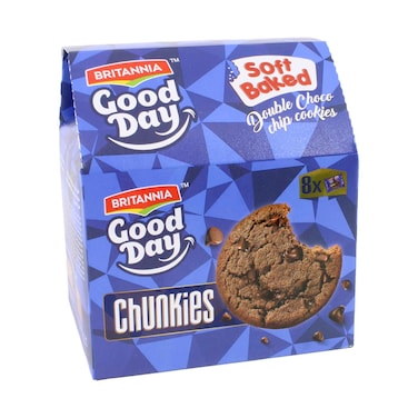 Britannia Soft Double Chocolate Chip Cookies 28g x 8