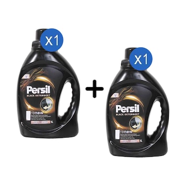 Persil Black Oud Renew Liquid Laundry Detergent for Dark Clothes 1L + 1 Piece