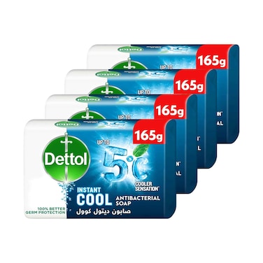 	Dettol Cool Soap 165g x 4 Pieces