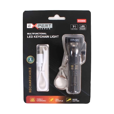 Expert Rechargeable Multifunctional LED Keychain Light EX2909