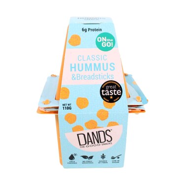 Dan's Classic Hummus &amp; Breadsticks 110g