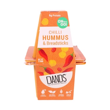 Dan's Chilli Hummus &amp; Breadsticks 110g