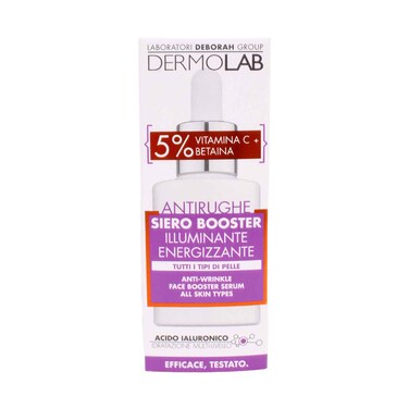 Dermolab Anti-Wrinkle Face Booster Serum with 5% Vitamin C, Betaine &amp; Hyaluronic Acid 30ml
