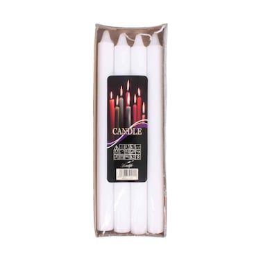 White Candles 4 Pieces Set