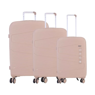 Nomad Cruise Eclipse PP 8 Wheeler Trolley 3 Pieces Set Assorted