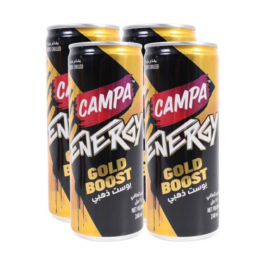 Campa Gold Boost Energy Drink 240mlx4 Pieces