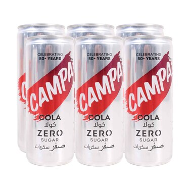 Campa Zero Cola Carbonated Drinks 240mlx6 Pieces