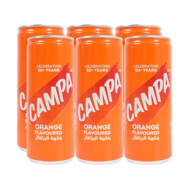 Campa Orange Carbonated Drink 240mlx6 Pieces