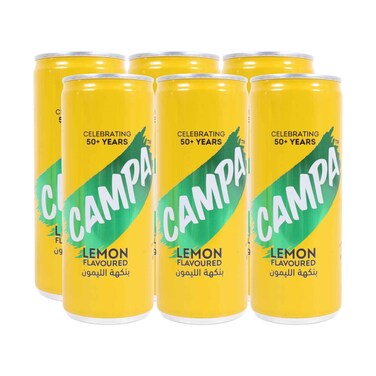 Campa Lemon Carbonated Drinks 240mlx6 Pieces