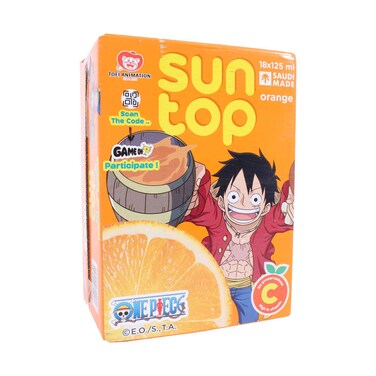 Suntop Orange Juice Drink 125mlx18 Pieces