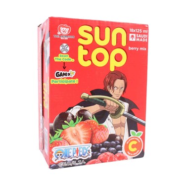Suntop Berry Mix Juice Drink 125mlx18 Pieces
