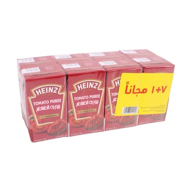 Heinz Tomato Puree 135gx7+1 Free