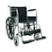 Caremax Chrome Frame Steel Wheel Chair With Fixed Armrest And Footrest CA905B