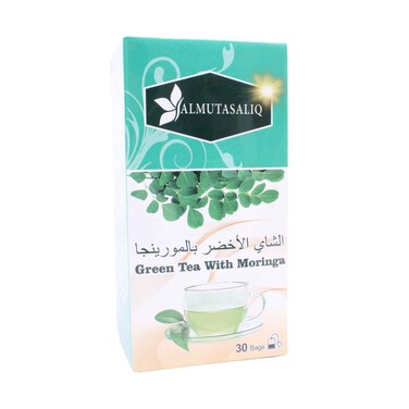 Almutasaliq Green Tea with Moringa 30 Pieces