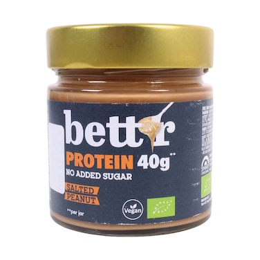 Bett'r Organic 40g Protein Salted Peanut Spread No Added Sugar 250g