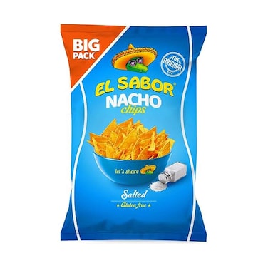 El Sabor Original Salted Gluten Free Nacho Chips 180g